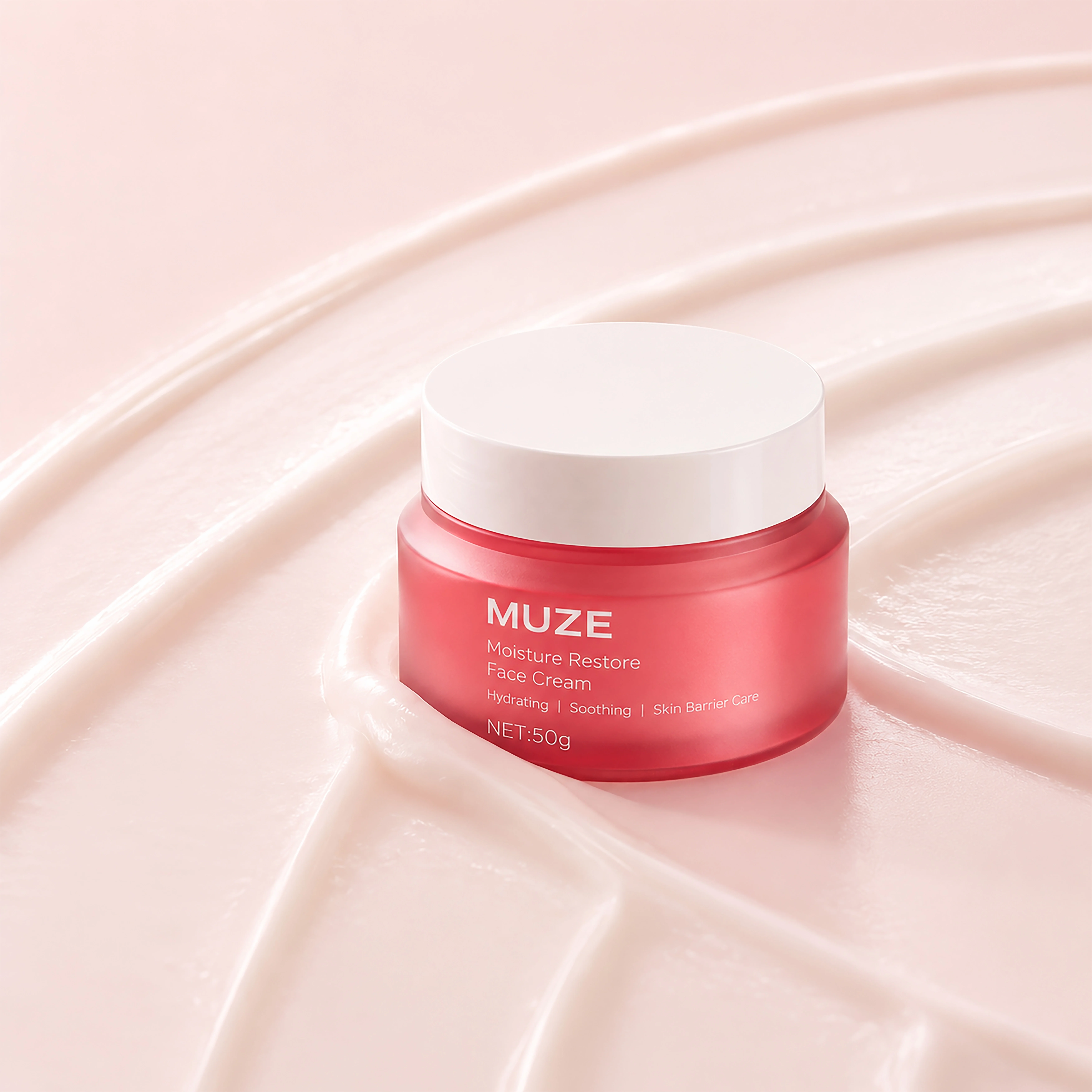 PET double wall cosmetic jars for custom skincare packaging by MUZE Packaging