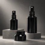 Black Glass Bottles and Jars