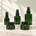 Dark Blue Cosmetic Glass Bottle