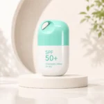 Blue Sunscreen Bottle