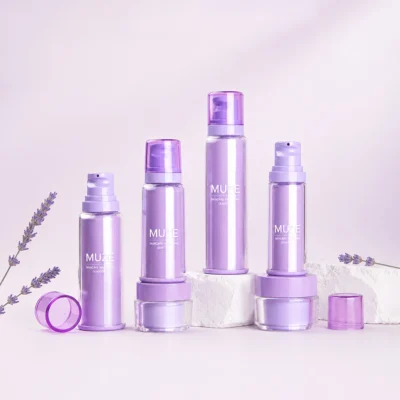 Purple Cosmetic Bottle Skincare Manufacturer