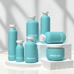Blue Color HDPE Shampoo bottles